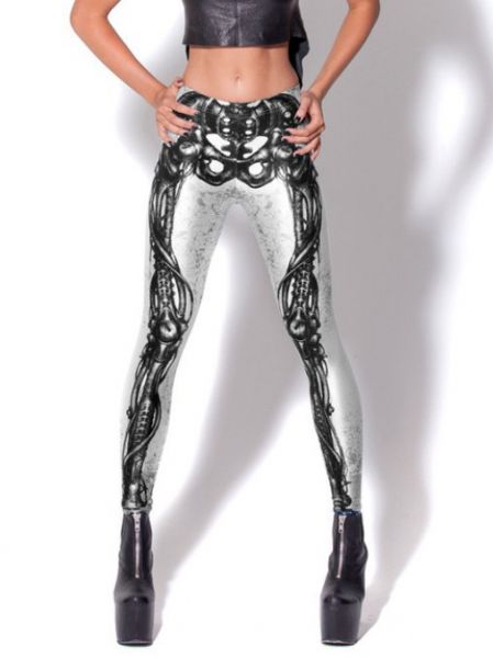 Legging Mechanical Bones White (Cód. 020)